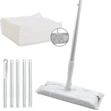 New Arrival Home Electrostatic Dust Collector Mop Set with Foldable Long Handle Disposable Vacuum Paper Household Floor Cleaning