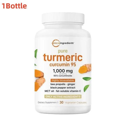 30pcs Turmeric Health Capsules With Black Pepper Supports Joint Health And Flexibility Dietary Supplement Vegetarian Antioxidant
