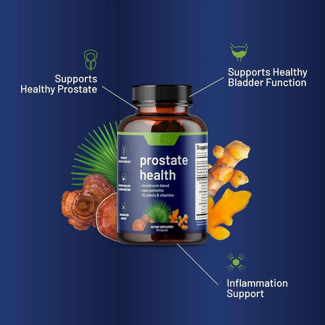 Saw Palmetto Extract, Antioxidant, Prostate Protection, Urinary Tract Health, with Vitamin C and Magnesium, Zinc