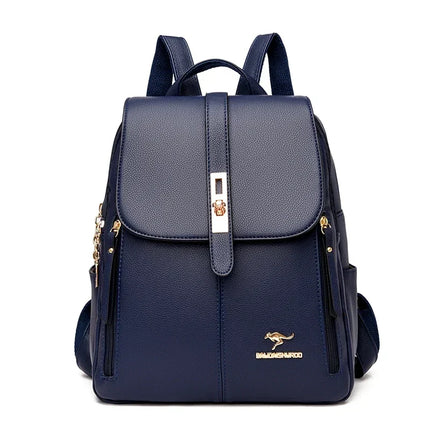 Women Large Capacity Backpack High Quality Leather Vintage Bags for Women School Bags Travel Rucksack Ladies Bookbag Knapsack