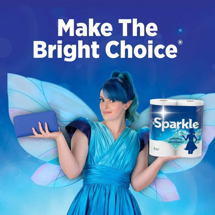 ICUTE-Sparkle Tear-A-Square Paper Towels, 6 Double Rolls, 110 Sheets per Roll,Best Seller