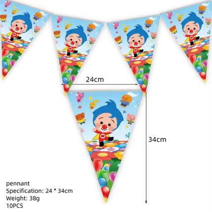 Circus Theme Clown Birthday Party Decoration Tableware Cup Plate Balloon Backdrop Baby Shower Kids Birthday Party Supplies Toy
