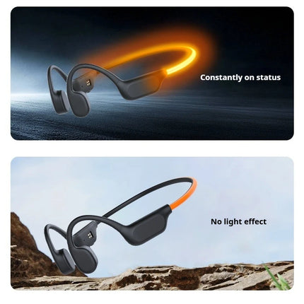 TOP 1 Sports Swimming Bone Conduction Headphones Bluetooth 6.0 IPX8 Waterproof Earphones 32GB MP3 Night Light Fitness Riding Run