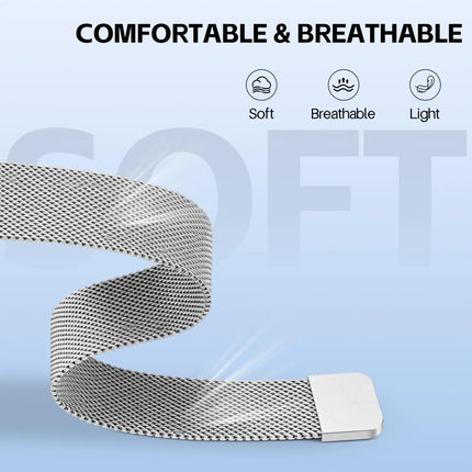 14mm Magnetic Milanese Loop Strap For Garmin CIRQA Smart Band Sports breathable Metal bracelet Garmin Lily 2 Correa accessories