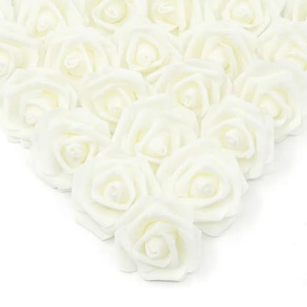 10/20/50Pcs Artificial Foam Rose Flowers PE Fake Flower for Home Room Dceor Wedding Party Halloween Thanksgiving Christmas Decor
