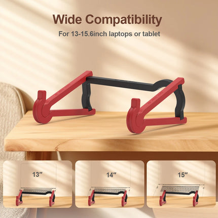 Ergonomically designed height laptop stand, portable desktop detachable laptop stand, suitable for forMacBook, Pc - sturdy and d
