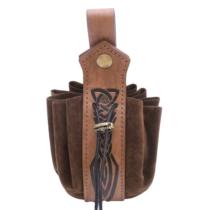 Medieval Viking Waist Bag Retro Drawstring Purse Pouch  Coin Pouch Portable Coin Purse for Renaissance Fairs LARP Cosplay Party