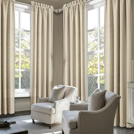4pcs Light Filtering Curtains - Elegant Colour Fade-Resistant Polyester with Rod Pocket Design, Perfect for Living Room, Bedroom