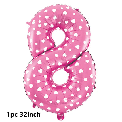 Mermaid Balloons The Little Princess Happy Birthday Banner Party Decoration Disposable Tableware Cake Topper Background Stickers