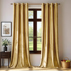 Gold / W100 x L130 cm / Grommet Top