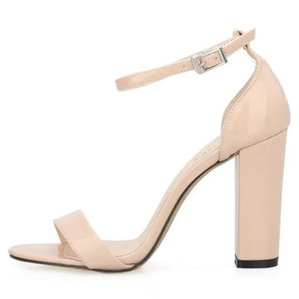 New 2026 Women Sandals 10cm Sexy High Heels Summer Fashion Trend Comfort Peep Toe Thick Heels Jazz Dance Female Shoes Plus Size