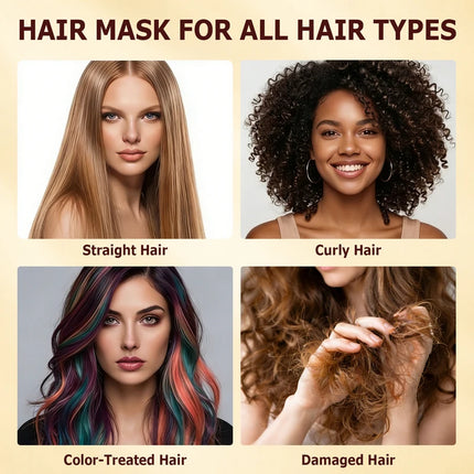 100g/250g Collagen Keratin Hair Mask Moisturizer Repair Conditioner Damaged Frizzy Hair Smooth Revitalizing Hair Care for Adult