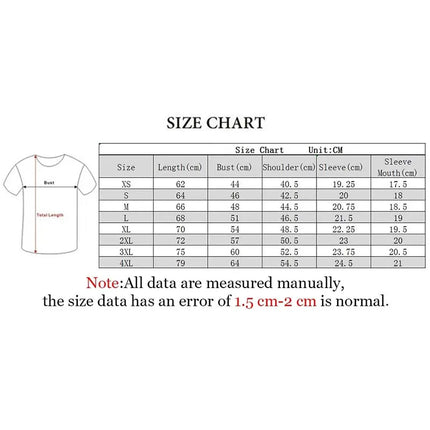 Ado Printed T-ahirt Women Men Fashion Casual Hip Hop High Street Short Sleeve Tops Tee Shirt Summer Simple Comfortable T-shirt