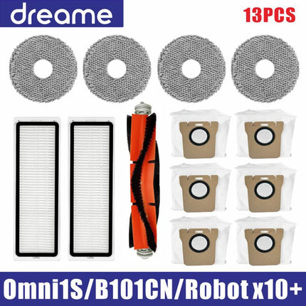 Dreame L10s Ultra / S10 Pro Accessories Mijia Omni 1S B101CN Robot X10+ Vacuum Main Side Brush Filter Mop Parts