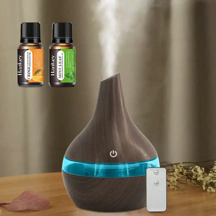 With Remote Control 300ml Cool Mist Humidifier & Oil Diffuser With 7 LED Lights For Ultimate Conven
