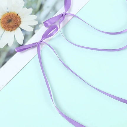 Purple Bow Cake Ribbon Happy Birthday Party Decorations Favors Hairband Desserts Cake Decor Wedding Bridal Shower Supplies