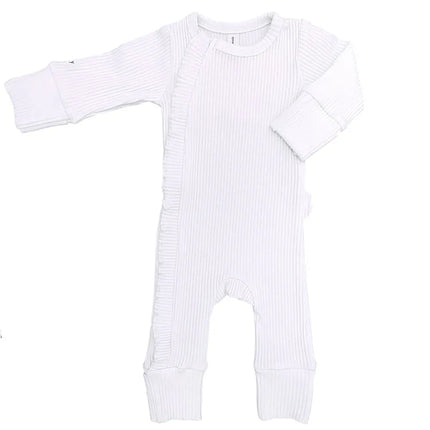 Personalized Newborn Baby Girls Knitted Jumpsuits Solid Color Outfits New Autumn Baby Rompers Clothes Toddler Infant Overalls