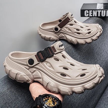 Summer Casual Sandals Men Outdoor Slippers Flat Mens Flip-flop Lightweight Beach Shoes Indoor Home Anti-slip Bathroom Slides