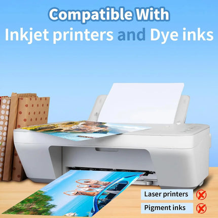 4'x 6' 4R High Glossy Photographic Paper Waterproof Professional Photo Paper Works with All Inkjet Printers 230g