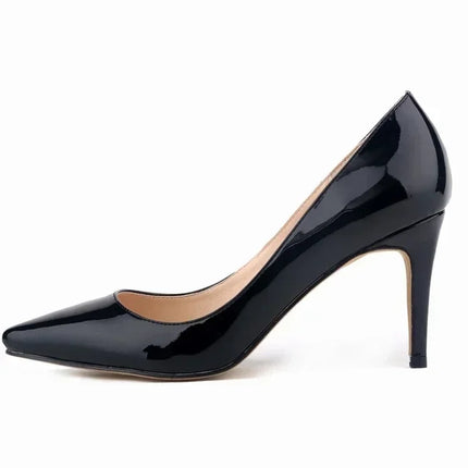 Large Size Women Pumps Classic Pointed Toe High Heels Sexy 9cm Stilettos Female Elegant Comfort Ladies Red Wedding Party Shoes