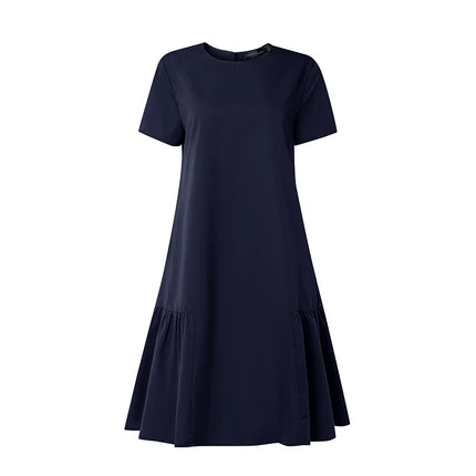 2026 Summer Sundress ZANZEA Women Solid Color Dress Elegant Ruffled Work Dresses Stylish Casual Holiday Party Knee Length Robe