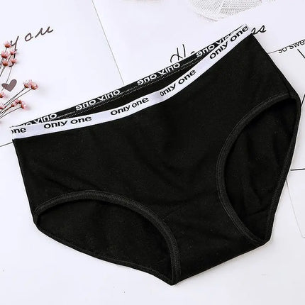 10pcs Pure Cotton Mid Waist Briefs Womens Sexy Basic Type Panties Girls Comfort Underpants Female Sport Underwears Lady Pantys