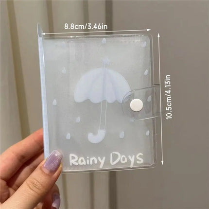 M5 3 inch Photocards Holder Transparent Rain Series Photo Album Loose Leaf Idol Card Collection Binder High Quality