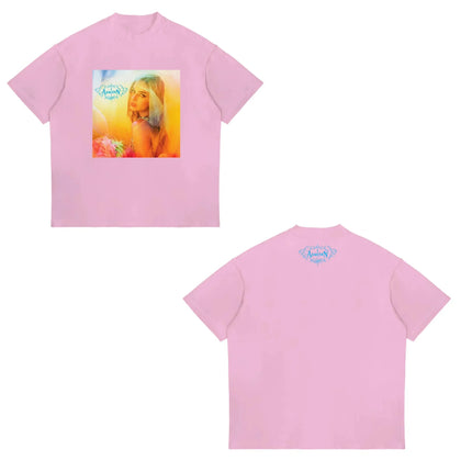 The Addison Rae Tour 2026 T-Shirt Addison Rae Album Merch Vintage T-Shirts Men's and Women's Fashion Cotton Summer New T Shirt