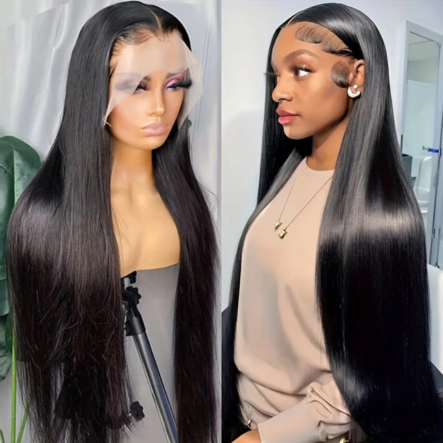 13x6 HD Lace Front Wigs Straight Lace Front Wig 250% Density 13x4 Human Hair Glueless Wigs Natural Colors Reday To Wear on Sale