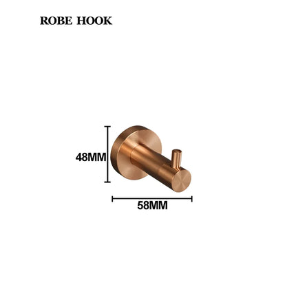 High Quality Brushed Rose Gold 304 Stainless Steel Towel Rack Toilet Paper Holder Towel Bar Soap Dish Bathroom Accessories