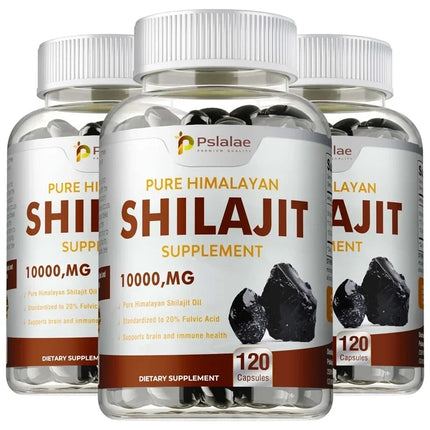 Shilajit Supplements - Balances Hormones, Reduce Fatigue, Muscle Recovery, Improve Concentration, Increases Energy and Vitality