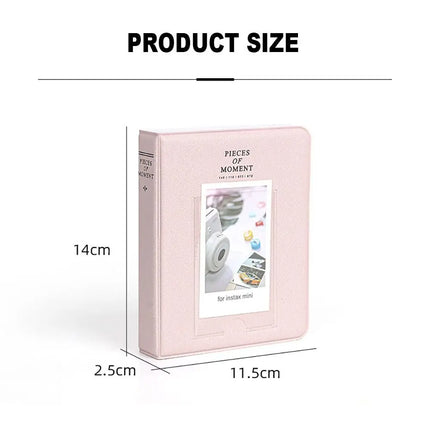 1PC 64 Pockets Photo Album Inch Pictures Storage Case Stamps Tickets Cards Organizer For Fujifilm Instax Mini 12/11/9