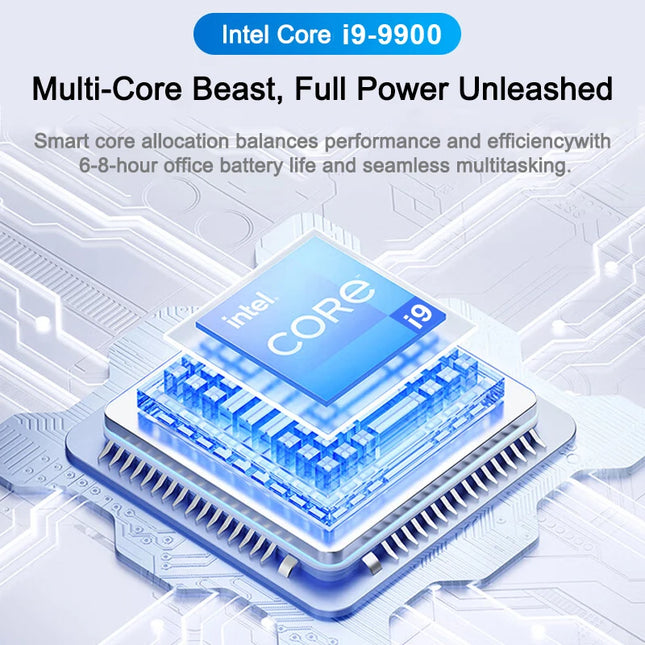 LENO 2026 NEW 14.1" Laptop Intel Core i9-9900 32GB 2TB Gaming Computer PC Windows11 Gamer office Ultra Slim Notebook 1920*1080
