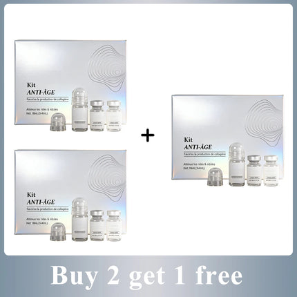 Collagen Boost Anti-Aging Essence Anti-Wrinkle Lifting Hydrating Pore Shrinking Skin Care KitF6T