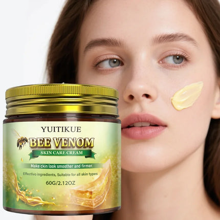Yuitikue Bee Venom Skin Care Cream, 60g Firming & Smoothing Face & Body Cream, Suitable for All Skin Types