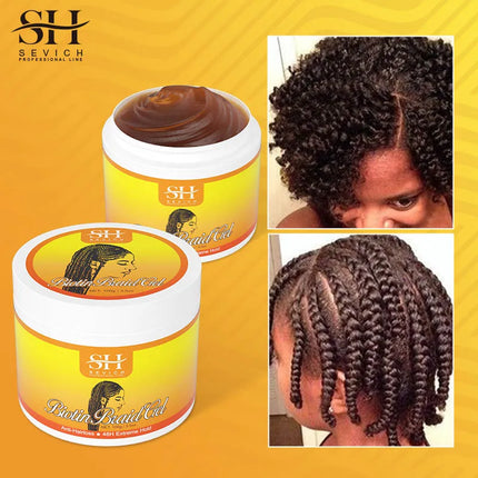 SEVICH Biotin Care Braid Gel 100g Shining Braiding Strong Hold Pomade Anti-Frizz Hair Edge Control Cream Hair Styling Product