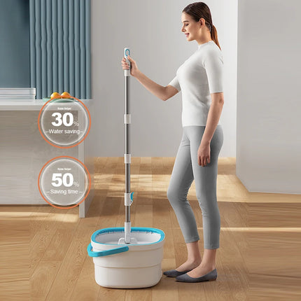 Mops Floor Cleaning Tools Easy to Drain Squeeze Mop Household Cleaning 360° Spin Home Floor Mop Cleaning Brooms Utensils House