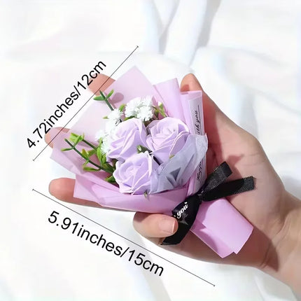 A Bunch of Artificial Mini Roses, Suitable for Home Decoration, Parties, Wedding Decoration, Valentine's Day Gifts,