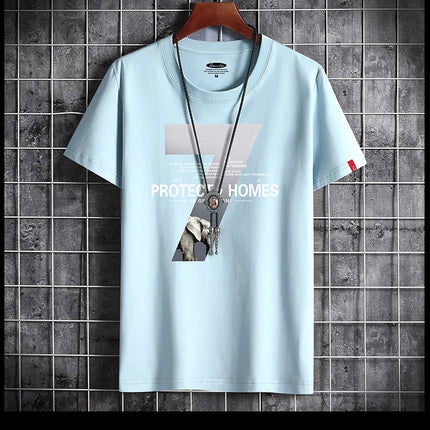 2021 Newest T Shirt for Men Clothing Fitness White O Neck Man T-shirt For Male Oversized Anime S-6XL New Men T-shirts Goth Punk