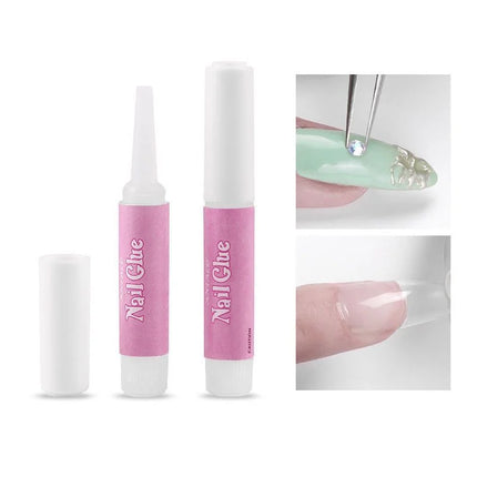 Press-on nails glue 2g small glue nail plate extension glue sticky fake nails quick-drying long-lasting strong adhesive