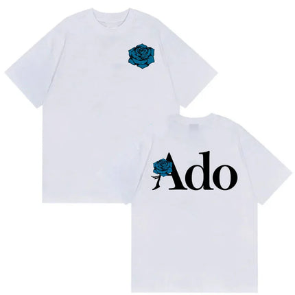 Ado Printed T-ahirt Women Men Fashion Casual Hip Hop High Street Short Sleeve Tops Tee Shirt Summer Simple Comfortable T-shirt