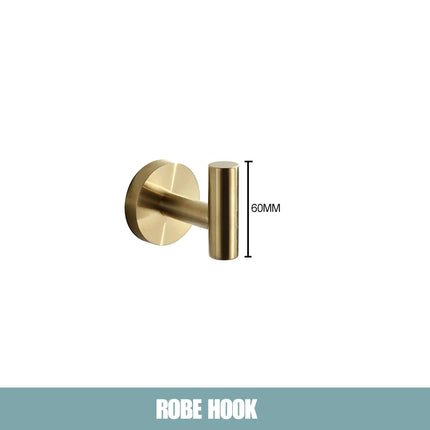 Gun Gray Black Brushed Gold Bathroom Hardware Set Stainless Steel Bathroom Accessories Towel Bar Towel Ring Toilet Paper Holder