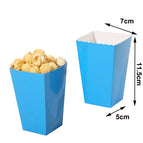 Blue popcorn box / 6Pcs