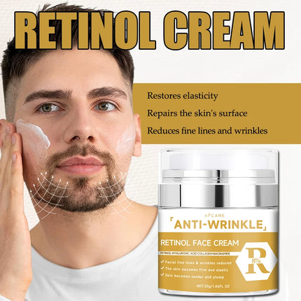 WANXI 50ml Retinol Face Cream Collagen Fade Fine Lines Brighten Skin Nourishing Facail Care Lifting Firming Korean Cream Essence
