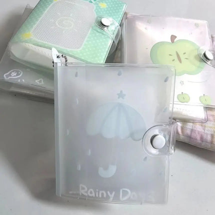 M5 3 inch Photocards Holder Transparent Rain Series Photo Album Loose Leaf Idol Card Collection Binder High Quality