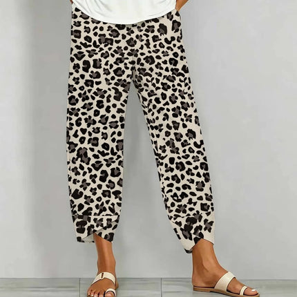 Fashion Sweatpants Commute Printed Pants Autumn Daily Long Pants Winter Casual Trousers Women's Elegance Jogging Pants