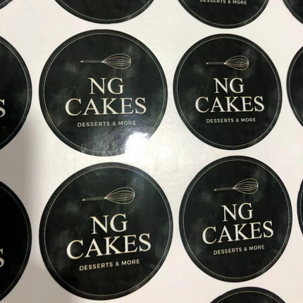500 PCS Custom Label Sticker Logo Stickers Label Wedding Birthday Baptism Party Design Your Own Sticker Personalized Packaging