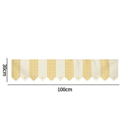Door Curtain Printed Kitchen Triangle Flag Japanese Hanging Short Curtain Restaurant Curtains Partition Half-curtain Pennant Dec