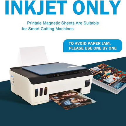 16mil Thick Glossy Or Matte Flexible Printable Magnetic Photo Paper Non Adhesive for Inkjet Printers