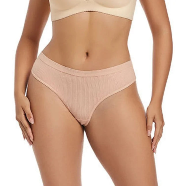 10Pcs/Set Cotton Underwear Women Low-Waist Thongs Sexy T-Back Stretchy Breathable Sports Panties Soft Sexy Lingerie M-XXL